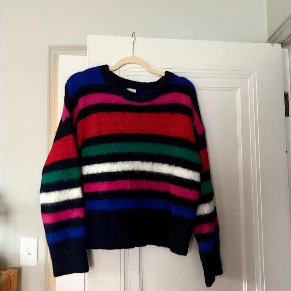 a new day Vibrant Striped Crew Neck Sweater - Picture 2 of 3